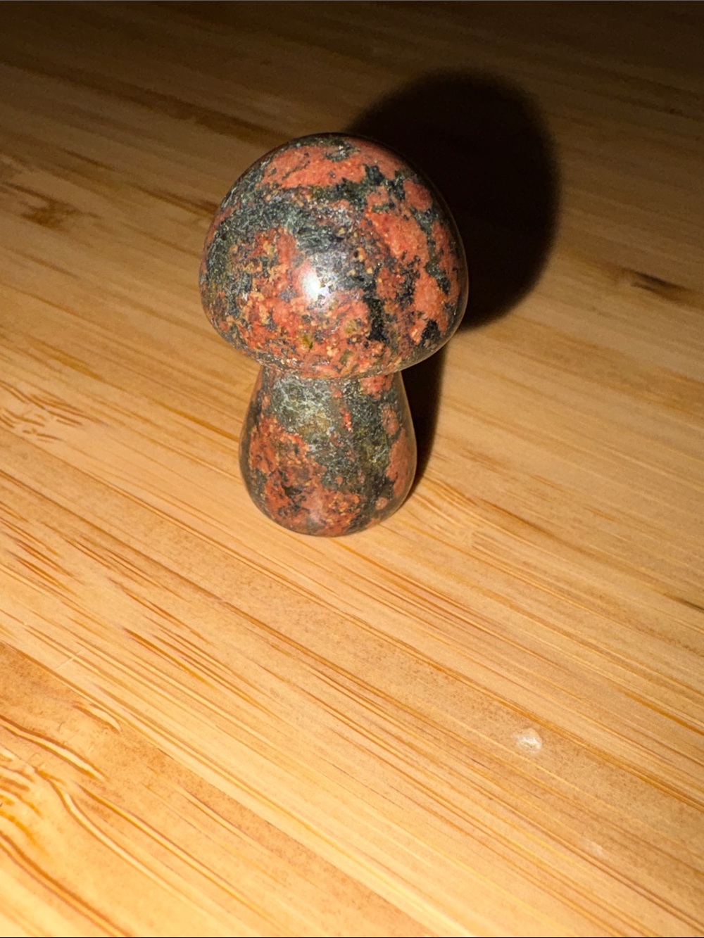 Mohogany Obsidian Mushroom Sculpture - Mini Decorative Home Art - Picture 3 of 7